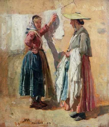 Wäscherinnen in Antibes, 1869